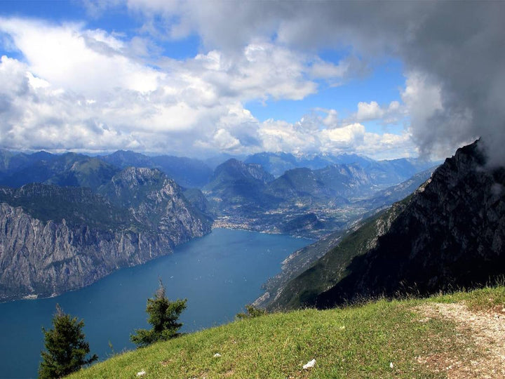 CALVENDO Puzzle Blick vom Monte Baldo auf Riva del Garda 1000 Teile Lege-Grösse 64 x 48 cm Foto-Puzz