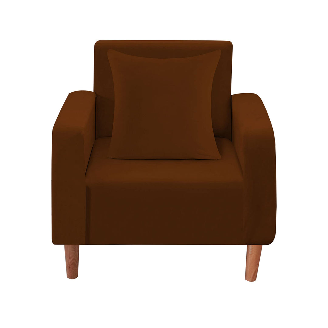 WedDecor Dicke Samt-Armlehnenbezüge Super Stretch Sofabezug 1-Sitzer Sofabezug Möbelschutz Rutschfes