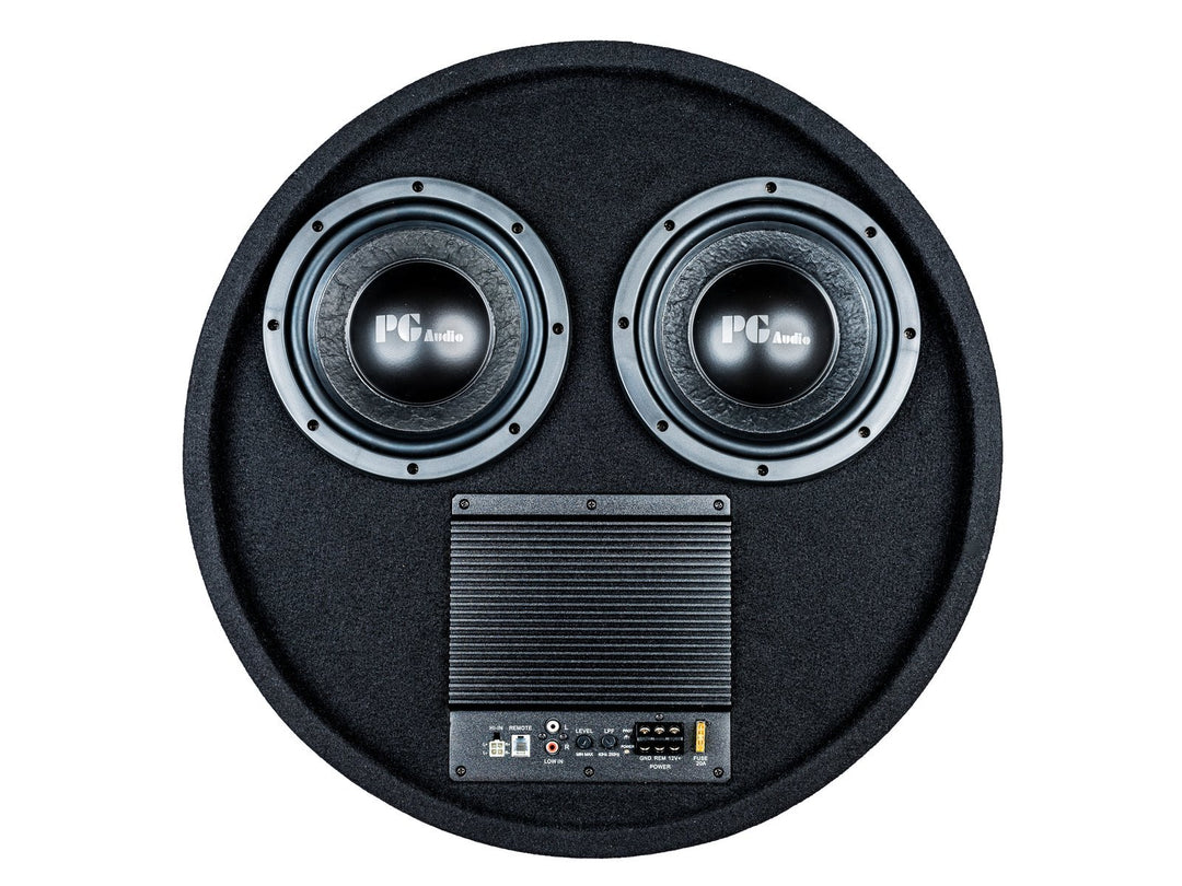 Aktiver Reserverad Subwoofer Reserveradmulde 2 x 8 Zoll,1 Stück Neu