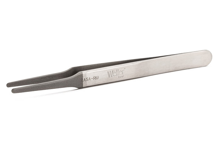 Weller EREM 2ASA Präzisionspinzette Mit Flachen Abgerundeten Spitzen, 120 mm