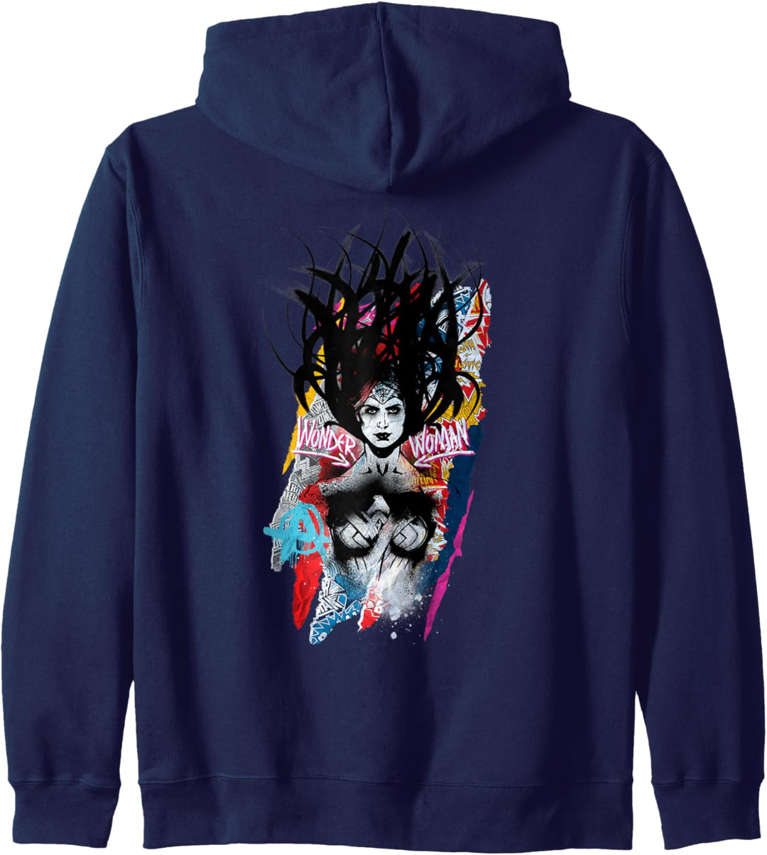 DC Batman V Superman Wonder Woman Graffiti-Haar Kapuzenjacke