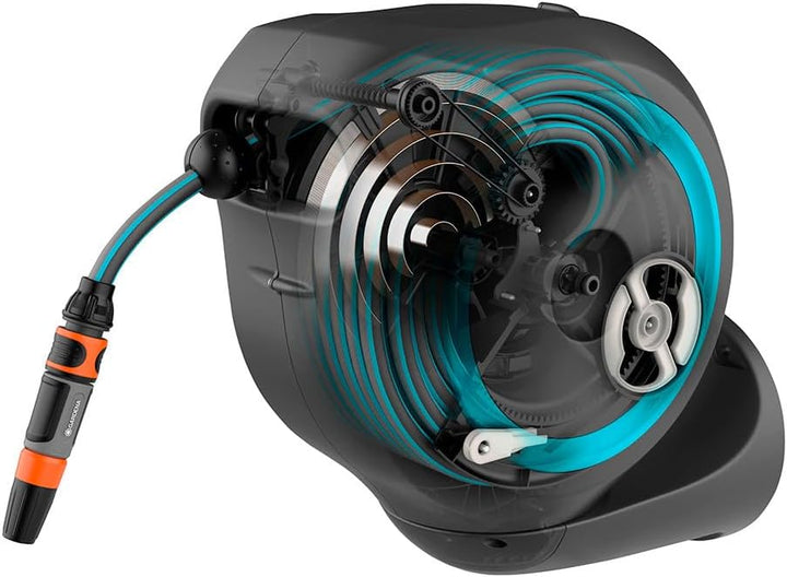 GARDENA RollUp S automatische Wandhaspel - 15 m - Blau - 18600-20