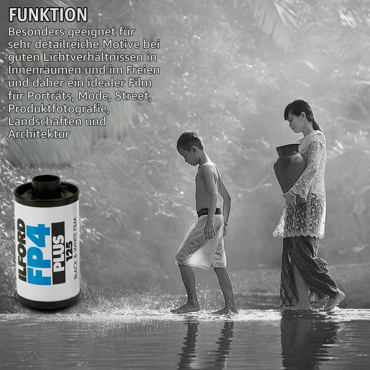 Ilford 1649651 FP4 125-36 Schwarz-/Weiss Negativ-Filme, Film