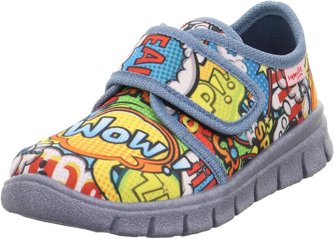 Superfit Bobby Hausschuhe 25 EU Weit Blau Mehrfarbig 8000, 25 EU Weit Blau Mehrfarbig 8000