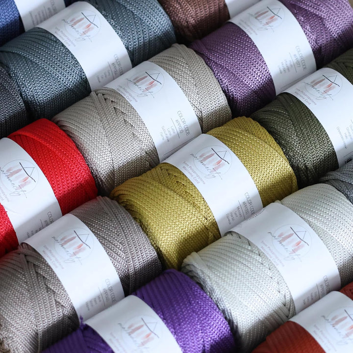 Makromecity Makramee Garn 5mm x 95m Premium Polyester Makramee Schnur Polypropylene Yarn Basteln für