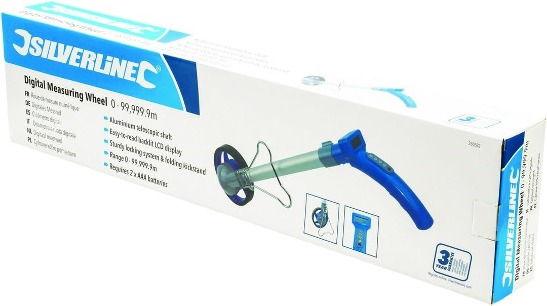 Silverline 250582 Digitales Messrad 0–99.999,9 m