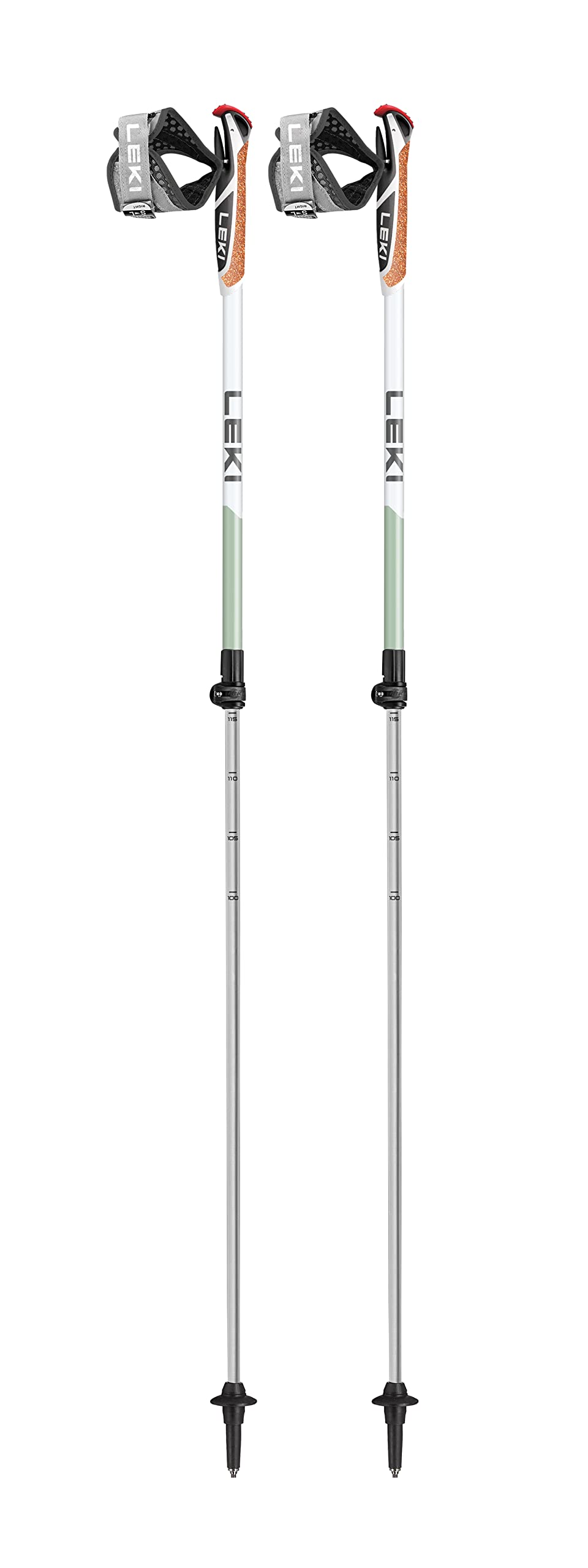 Leki Spin Shark SL Stöcke white-smokegreen, white-smokegreen