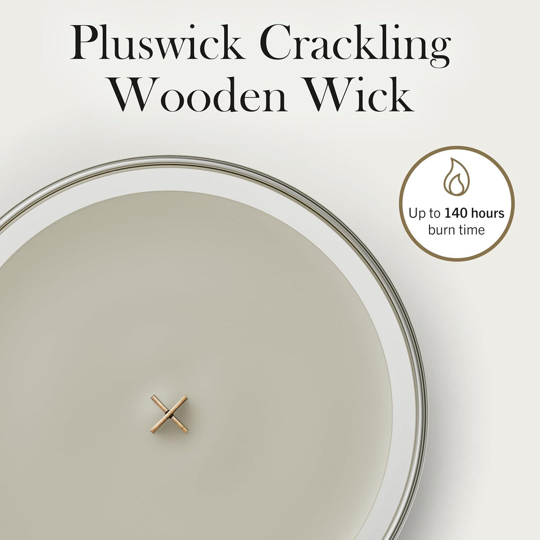 Grosse WoodWick Duftkerze im Sanduhrglas mit knisterndem Docht, Fireside, bis zu 130 Stunden Brennda