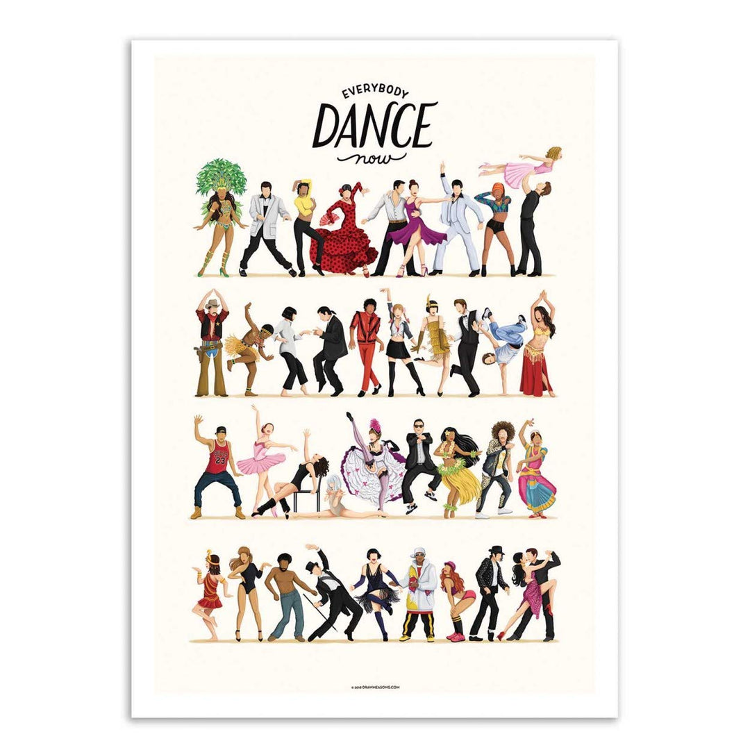 Wall Editions Art-Poster - Everybody Dance Now - Nour Tohme