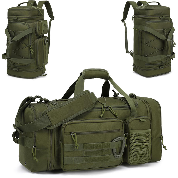 Taktische Reisetasche Sporttasche 40-45L Erweiterbar 3-in-1 Sporttaschen Herren Mittel mit Schuhfach