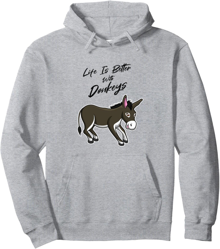 Esel Leben Bauernhof Tier Maultier Pullover Hoodie