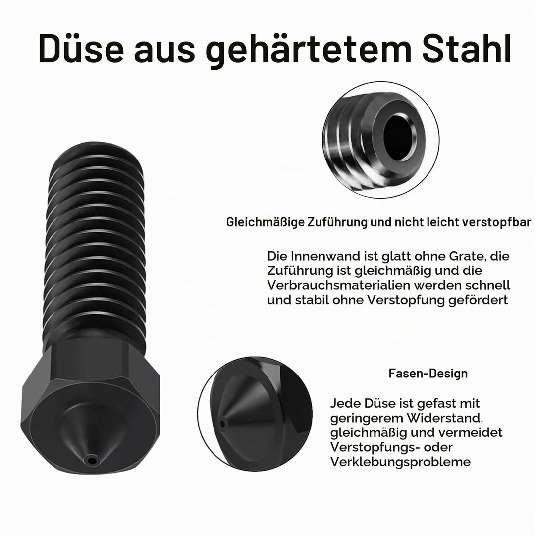 HzdaDeve Gehärtete Düse Hotend für Kobra S1 Combo 0.4MM Edelstahl Druckkopf Extruder Kit Hot End Hei