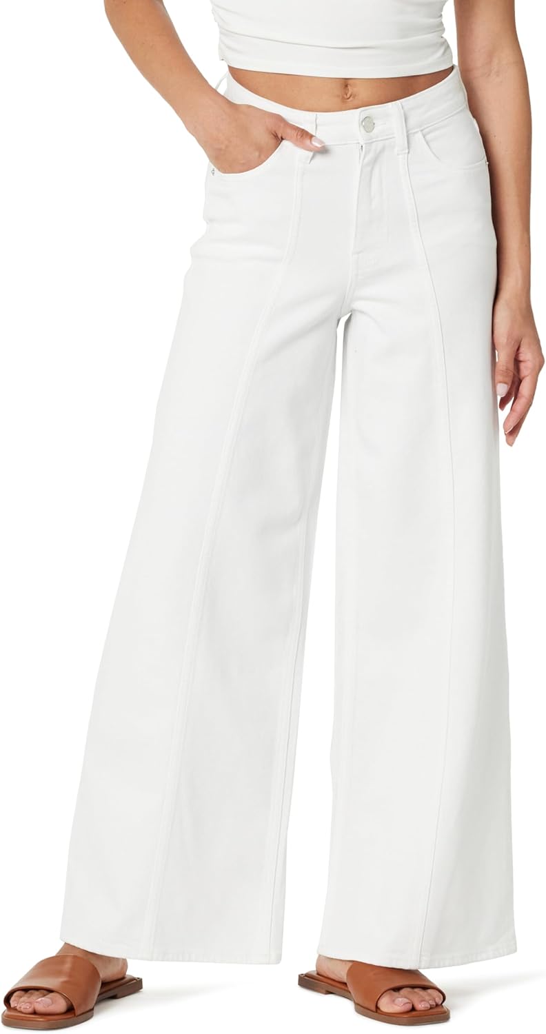 The Drop Jeans für Damen, Frida Relaxed Fit 34 Weiss, 34 Wei&#xDF;