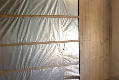 Estpuu Dampfsperre für Saunabau, Alufolie, Aluminiumfolie, B:1,25 m/L:24 m / 30 m2