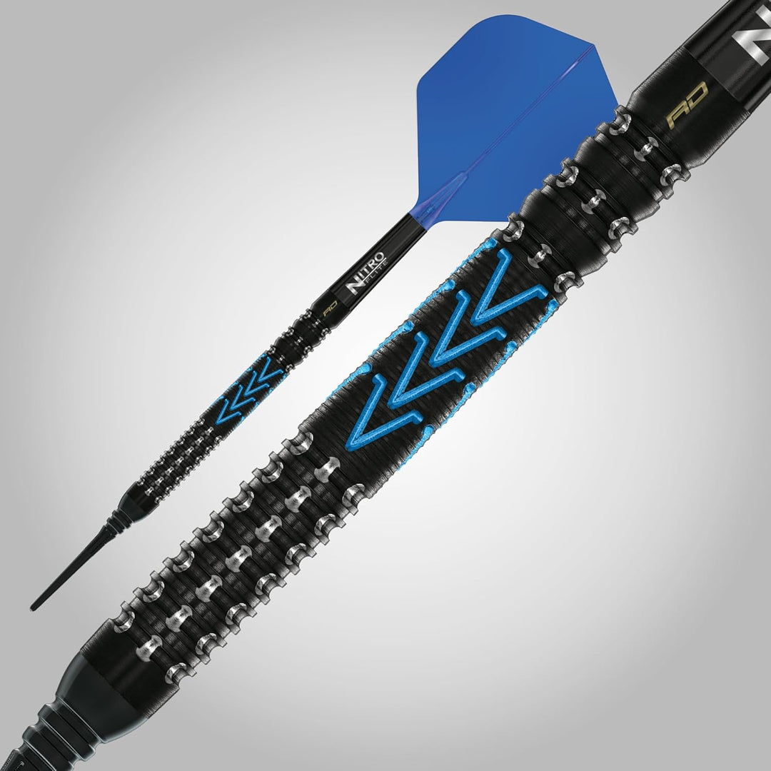 RED DRAGON Darts - AMP Serie - 90% Tungsten Profi Dartpfeile - NitroFlite Integrierter Flug/Schacht