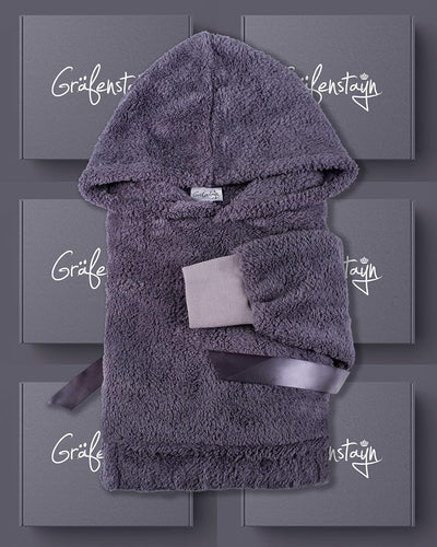 Gräfenstayn® Flauschige Sherpa Hoodie Decke mit Ärmeln & Kapuze - Öko-tex Standard 100 - tragbare Ku