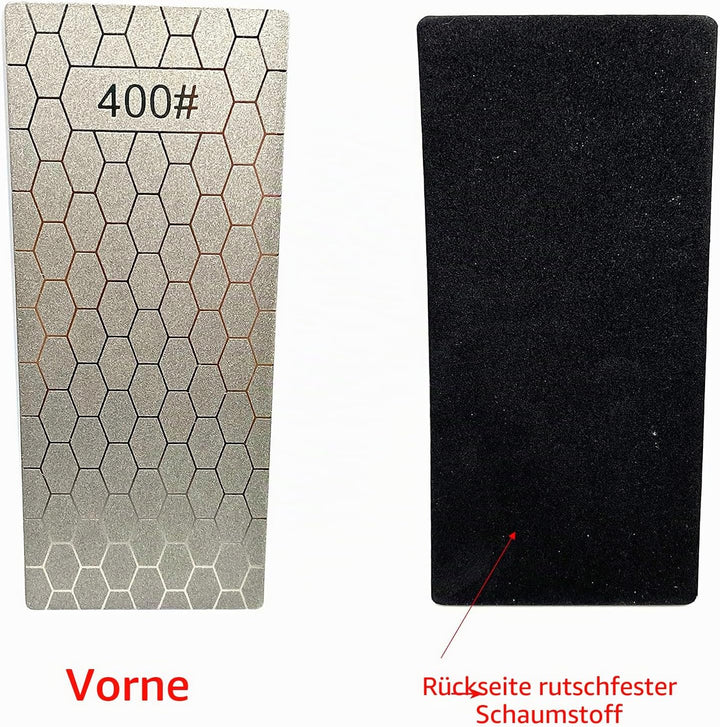 Yuejizhe 5Pcs Diamant Schärfsteine,400/600/800/1000/1200 Messerschärfer Professional,Diamant-Schärfs