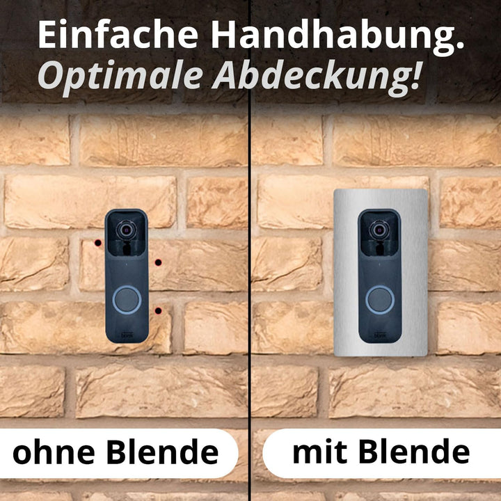 iSecur Edelstahl Blende Blink Akku Videotürklingel 90x160 mm - az177 9 cm x 16 cm, 9 cm x 16 cm