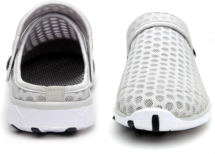 Unisex Clogs Hausschuhe Atmungsaktiv Mesh Pantoletten Sommer Beach Freizeit Schuhe rutschfest Weiche