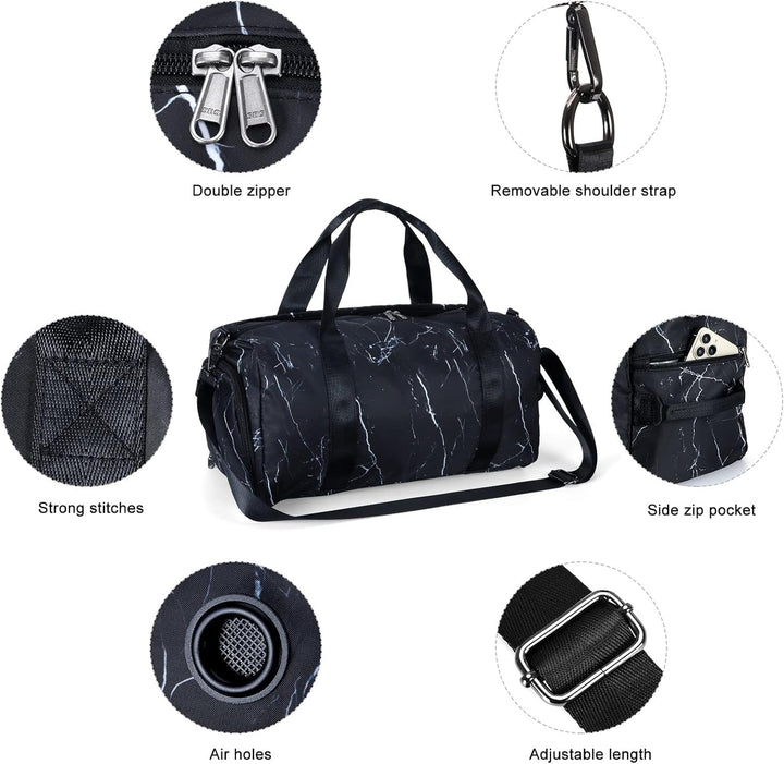 HAWEE Reisetasche Gross Herren Sporttasche Weekender Damen Faltbare Gym Bag mit Schuhfach & Nassfach