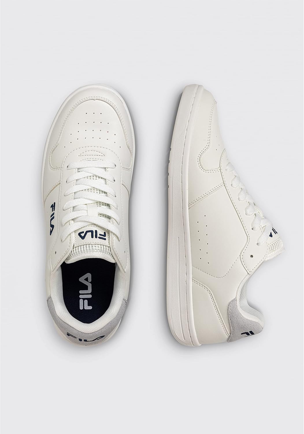 FILA Herren Netforce II X CrtSneaker 44 EU Schmal Weiss, 44 EU Schmal Weiss