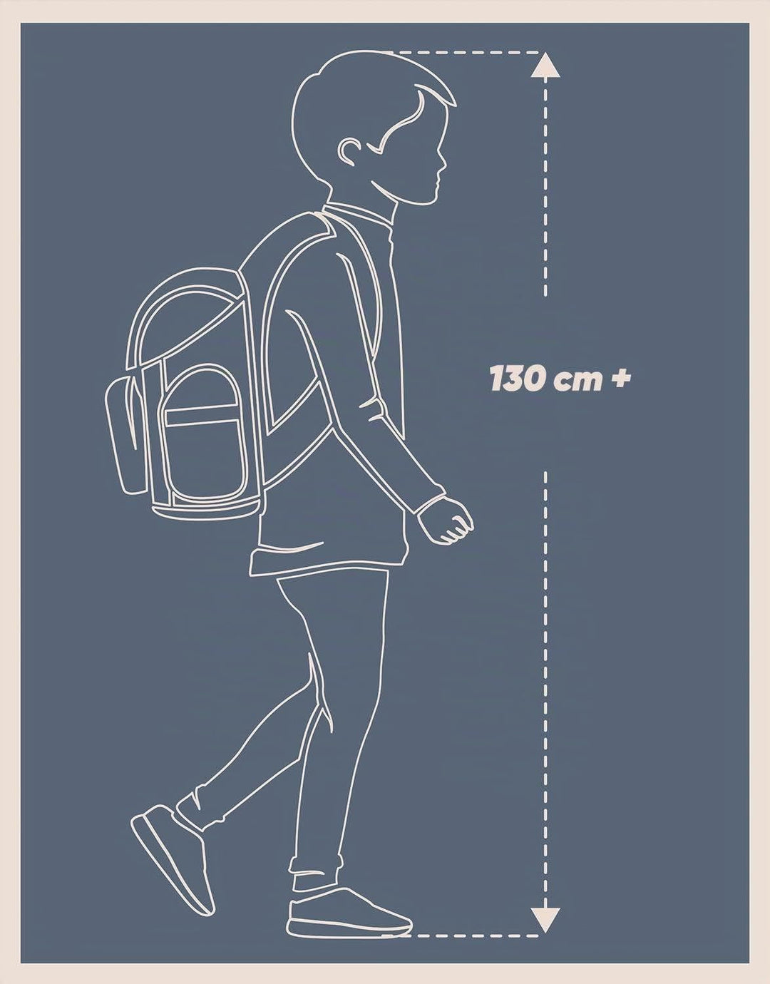 Baagl Kinderrucksack, Schulrucksack für Kinder mit ergonomisch geformter Rücken, Brustgurt und refle