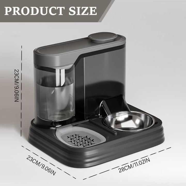 Automatischer Katzenfutterspender, 27, 9 x 23, 9 x 23, cm, 2-in-1, grosse Kapazität, abnehmbar, sich