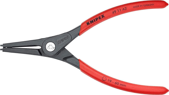 KNIPEX Präzisions-Sicherungsringzange für Aussenringe auf Wellenmit rutschhemmendem Kunststoff überz