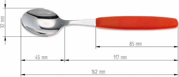 6er Set Giesser Messer Besteck Teelöffel Kaffeelöffel Löffel klein Rostfreier Stahl, Ergonomischer G