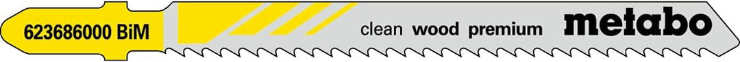 5 hojas para sierra de calar "clean wood premium" 74/2,5 mm (623686000)
