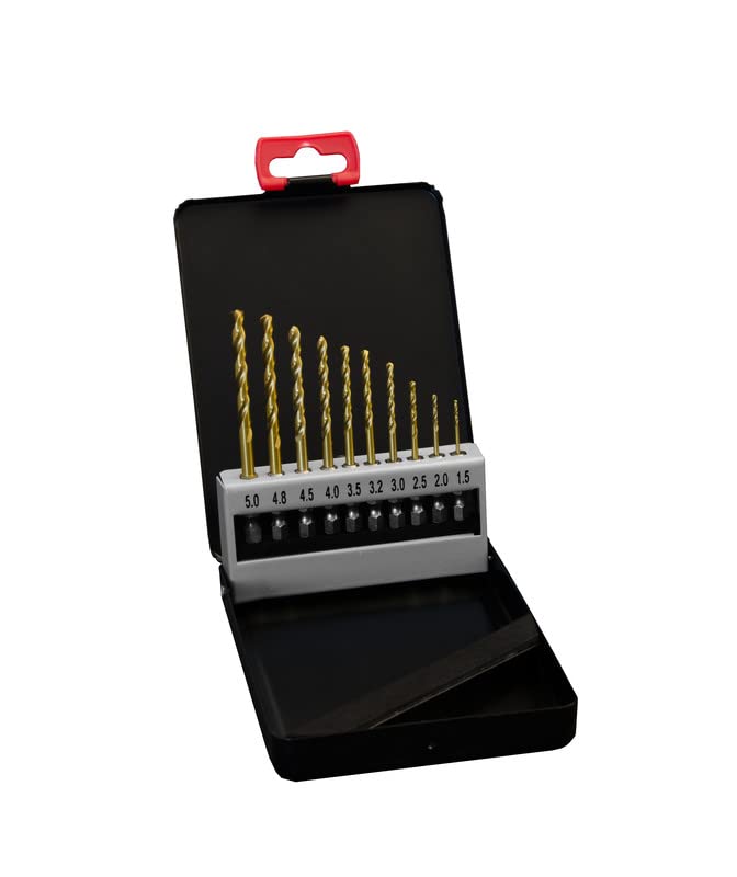 Metallbohrer-Set Cobalt Ø 1.5-5.0 Sechskantschaft, Titanium Coating, HSSCo (M35) | Hex Shank Drill B