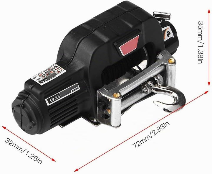 Tbest RC Auto Winde, 1/10 Automatische Crawler Winch Wired Winch Control System Set Simulierte Winsc