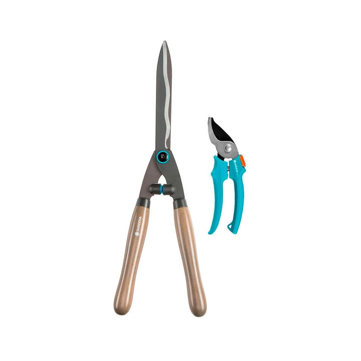 Gardena Set de Cortasetos NatureCut + Tijera Classic 8754-20 Set de 12