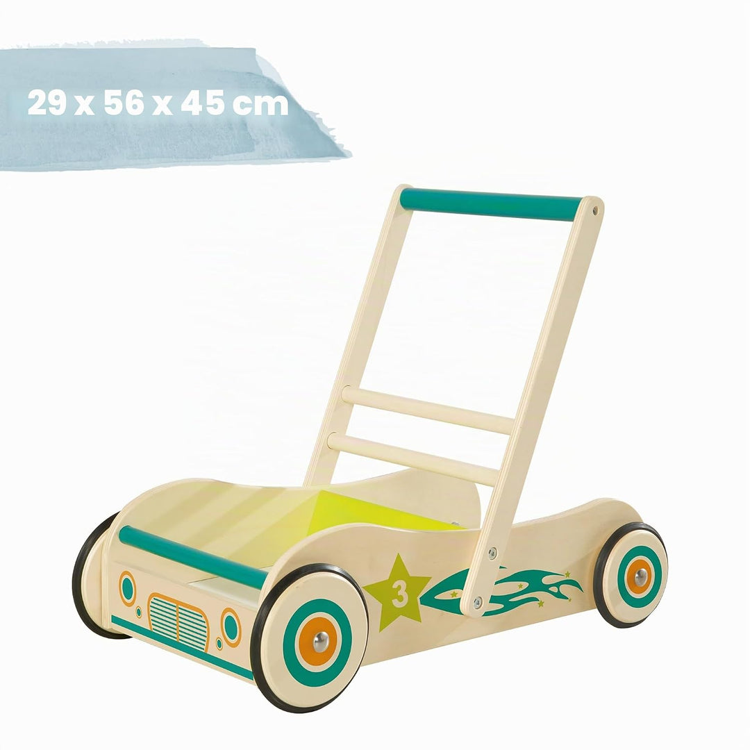 roba Lauflernwagen für Babys - Lauflernhilfe mit Bremse - als Puppenwagen nutzbar - für Mädchen &amp; Ju