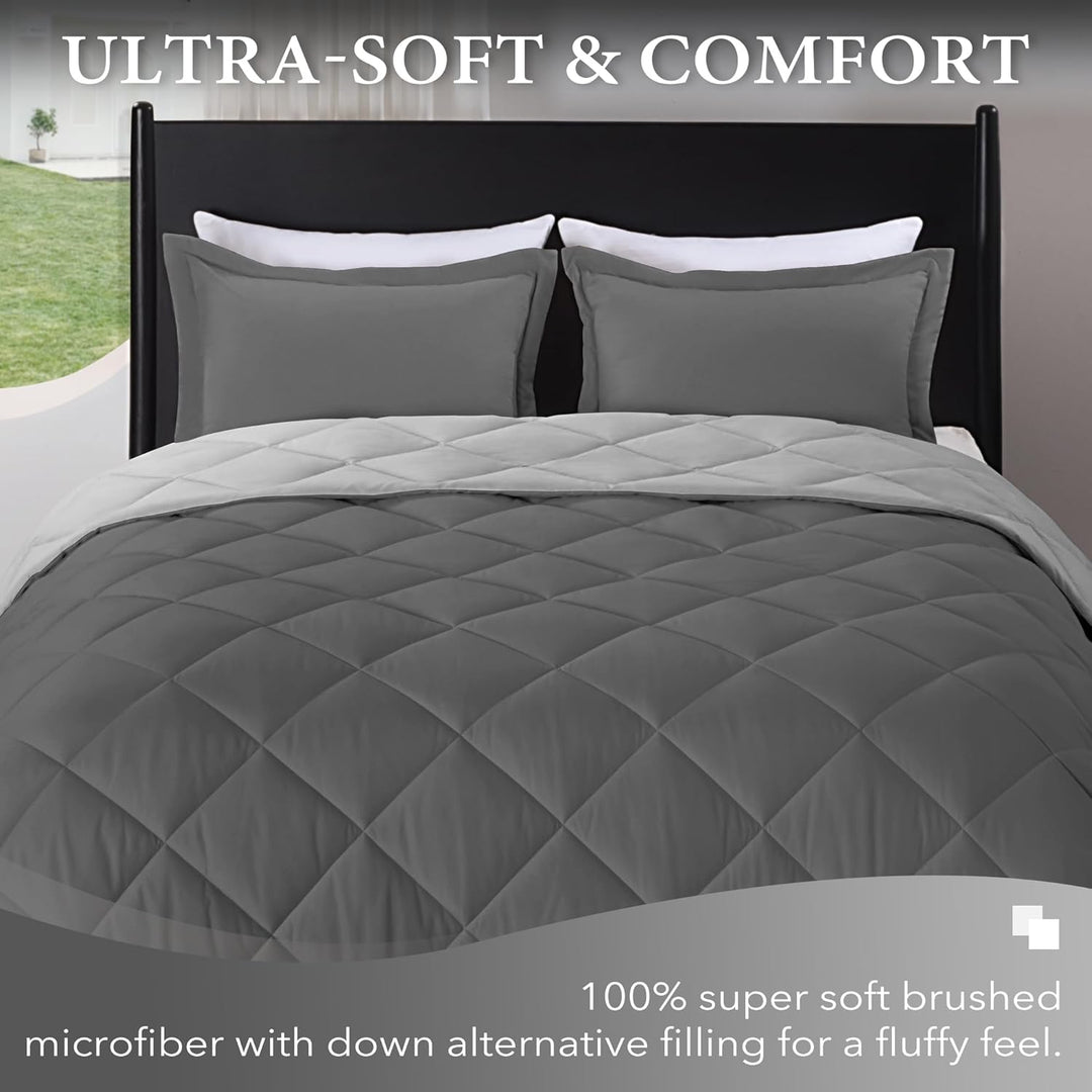 downluxe Bettwäsche-Set für King-Size-Betten, weiches Bettwäsche-Set für alle Jahreszeiten, 1 Bettde