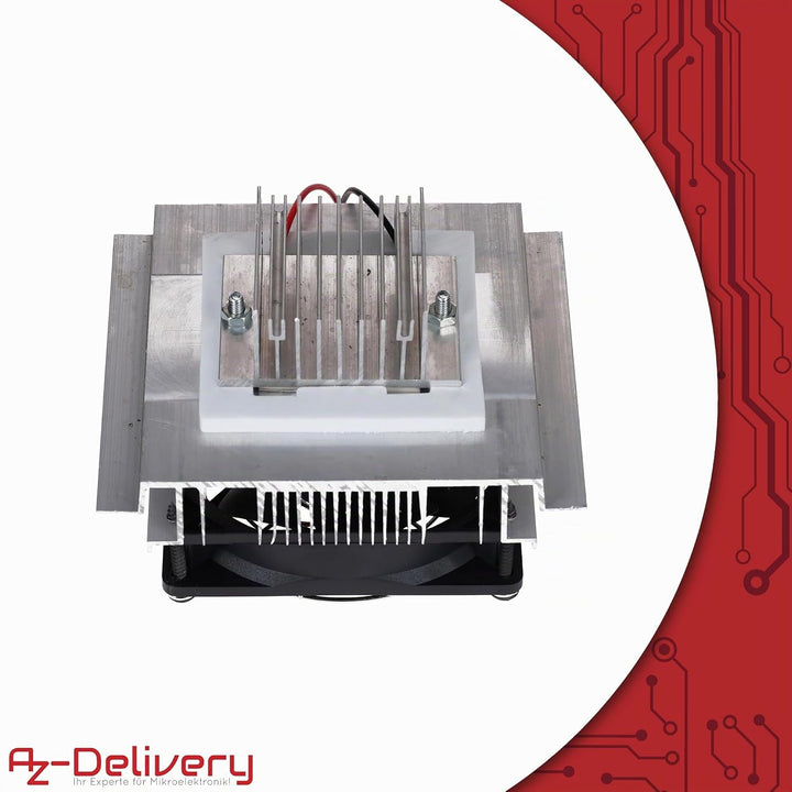 AZDelivery Cooling Kit für Peltier-Elemente – Kühlkörper &amp; Lüfter-Set für thermoelektrische Kühlung