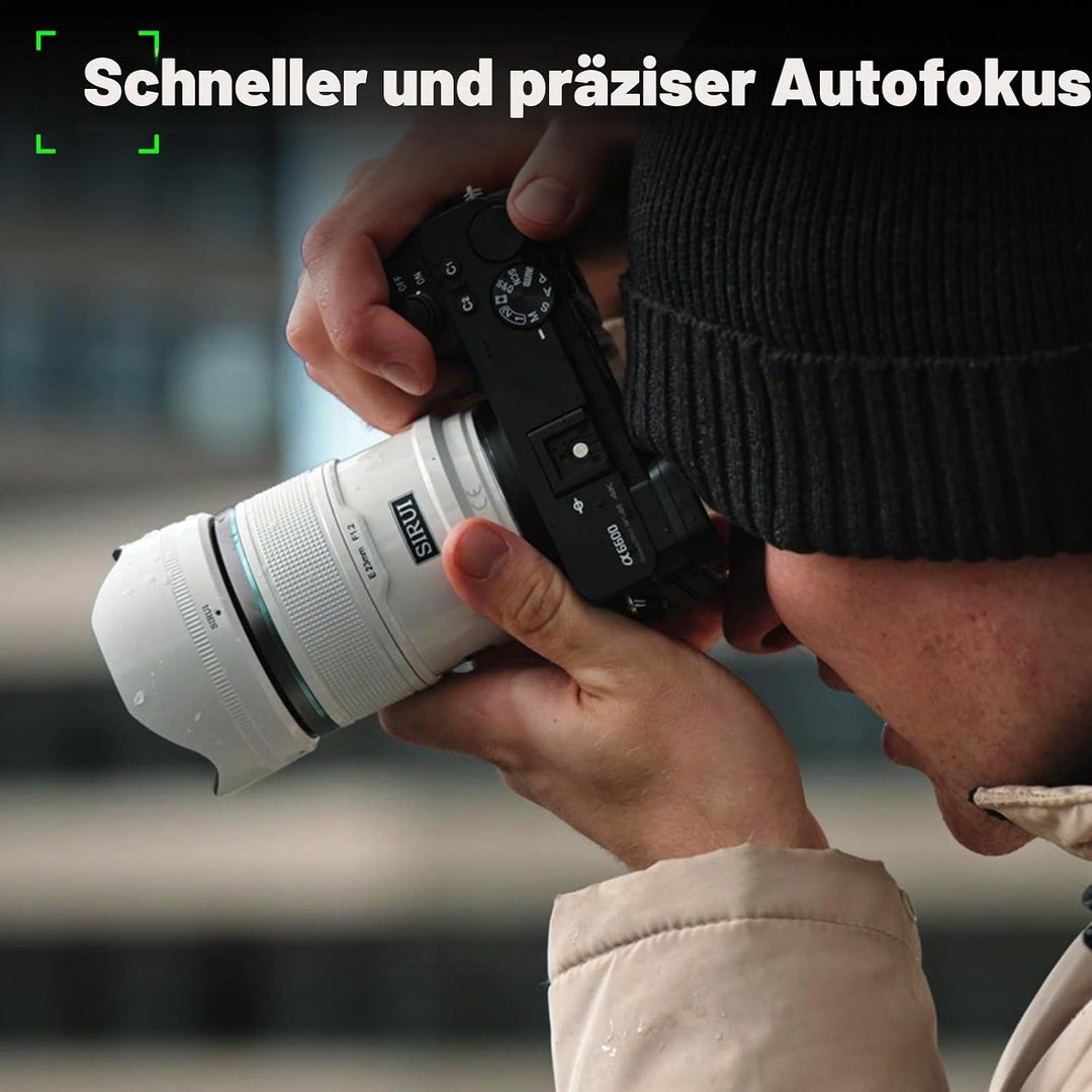 SIRUI Sniper 33mm Autofokus Objektiv, F1.2 Weitwinkel APS-C Kameraobjektiv, E Mount Objektiv für A64