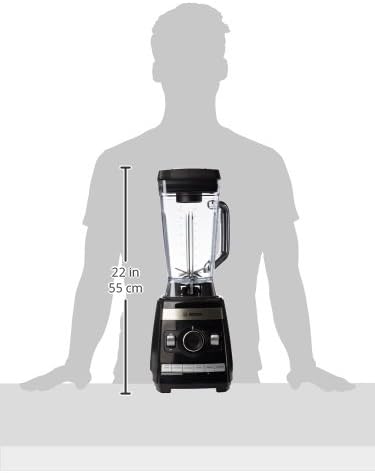 Bosch Standmixer VitaBoost MMBH6P6B, 6-Klingen-Edelstahlmesser, 2,5l Tritan-Mixbehälter, Stopfer, 6