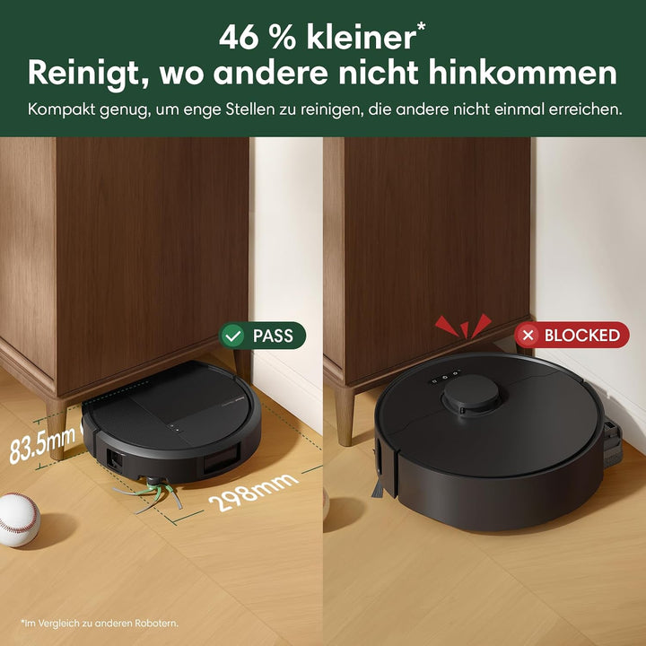 iRobot Roomba® Plus 576 Combo Roboter + AutoWash™ Dock, 25Kpa, Multifunktions‑Dock, Clearview LiDAR+