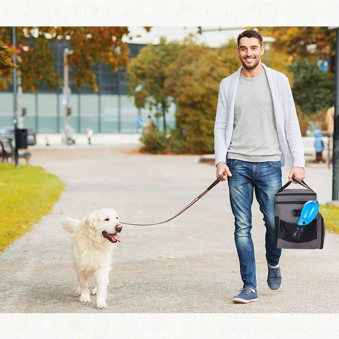 Teamoy Reisetasche für Hundeausrüstung, Hundetasche für die Mitnahme von Tiernahrung, Leckereien, Sp