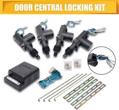 Baceyong Auto-Zentralverriegelungs-Kit 4 Türbetätiger Auto Lock Remote Keyless Entry System