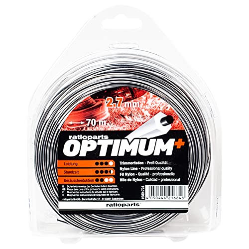 Mähfaden OPTIMUM 2,7mm 70m Trimmerfaden 5-Kant Nylonfaden