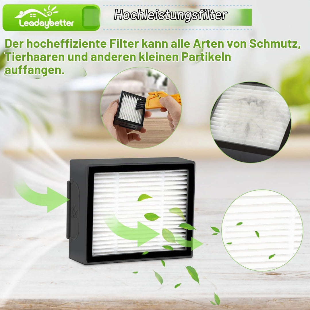 Leadaybetter Bürsten Ersatzteile für iRobot Roomba E &amp; I Serie i7+ i3+ i4+ i6+ i8+ j7+/Plus E5 E6 E7