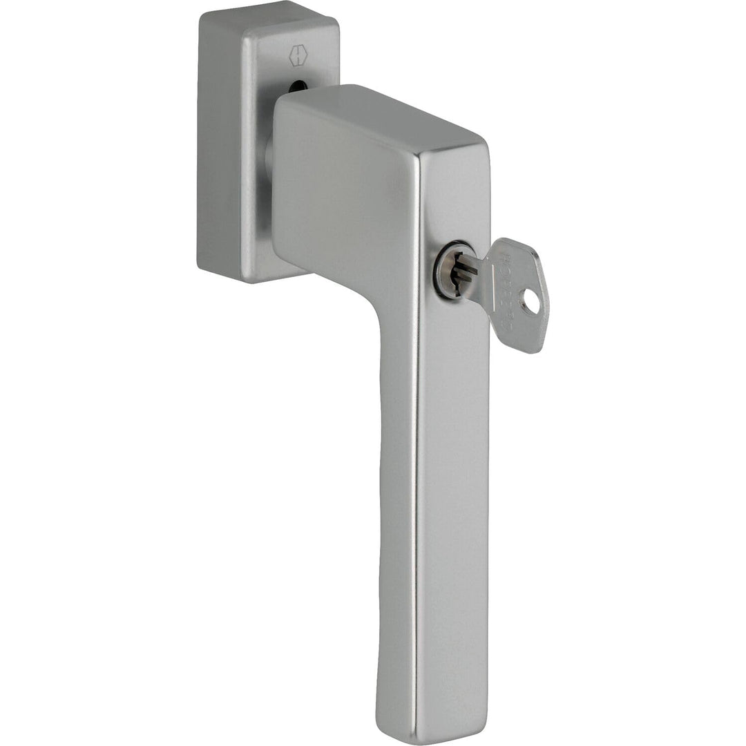 HOPPE Fenstergriff TOULON - Sperrzylinder, VK 7 x 32 - 42 mm, Alu silber silber eloxiert, silber elo
