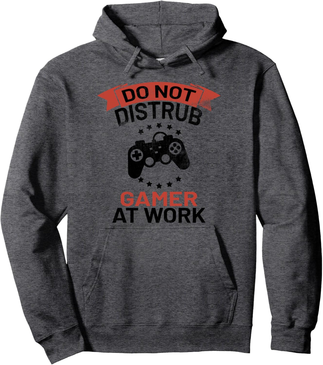 Do not disturb gamer at work Video Game Spieler Zockerin Pullover Hoodie