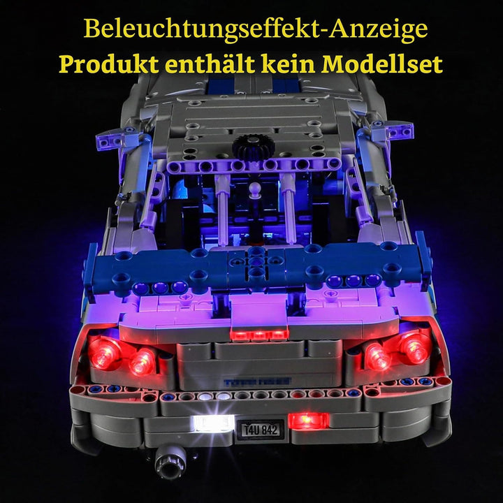 GEAMENT LED Licht-Set Kompatibel mit Lego 2 Fast 2 Furious Nissan Skyline GT-R (R34) Flitzer (Car) T