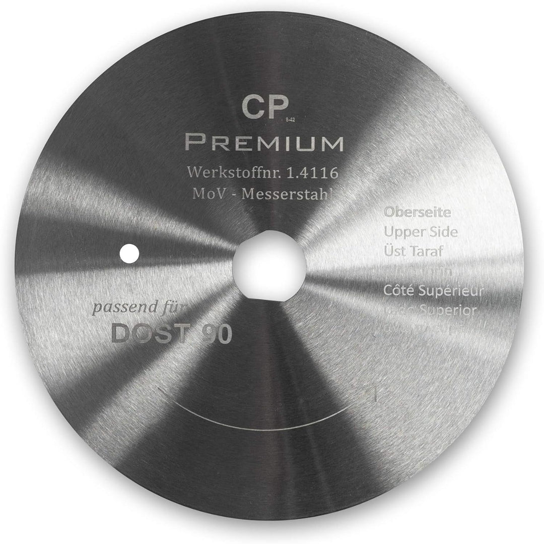 GASTRONICS Kreismesser für Dost - 90 mm, glatt - Dönermesser aus Edelstahl in Premium Qualität