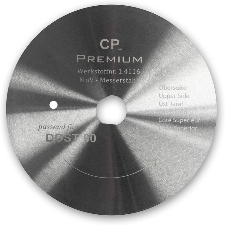 GASTRONICS Kreismesser für Dost - 90 mm, glatt - Dönermesser aus Edelstahl in Premium Qualität