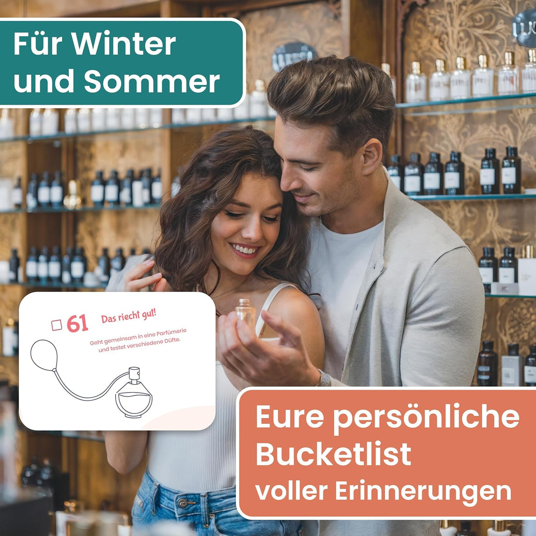 Bucket List für Paare | Paargeschenk | Geschenke für Paare und Partner | A4 | Überraschung Freundin