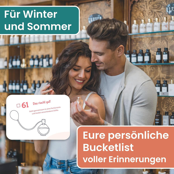 Bucket List für Paare | Paargeschenk | Geschenke für Paare und Partner | A4 | Überraschung Freundin